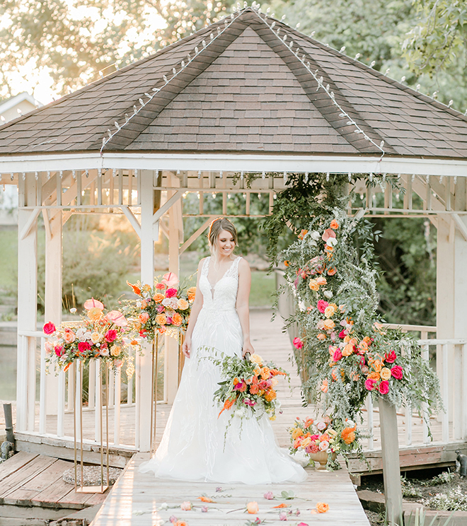 citrus themed wedding