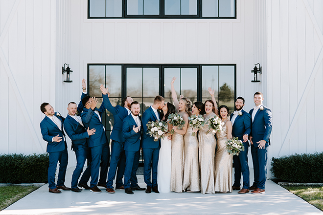 wedding party, groomsmen, navy, suit, groomswear, bridal party, bride tribe, champagne, bridesmaids dresses, bridal bouquet, emily figurelli photography