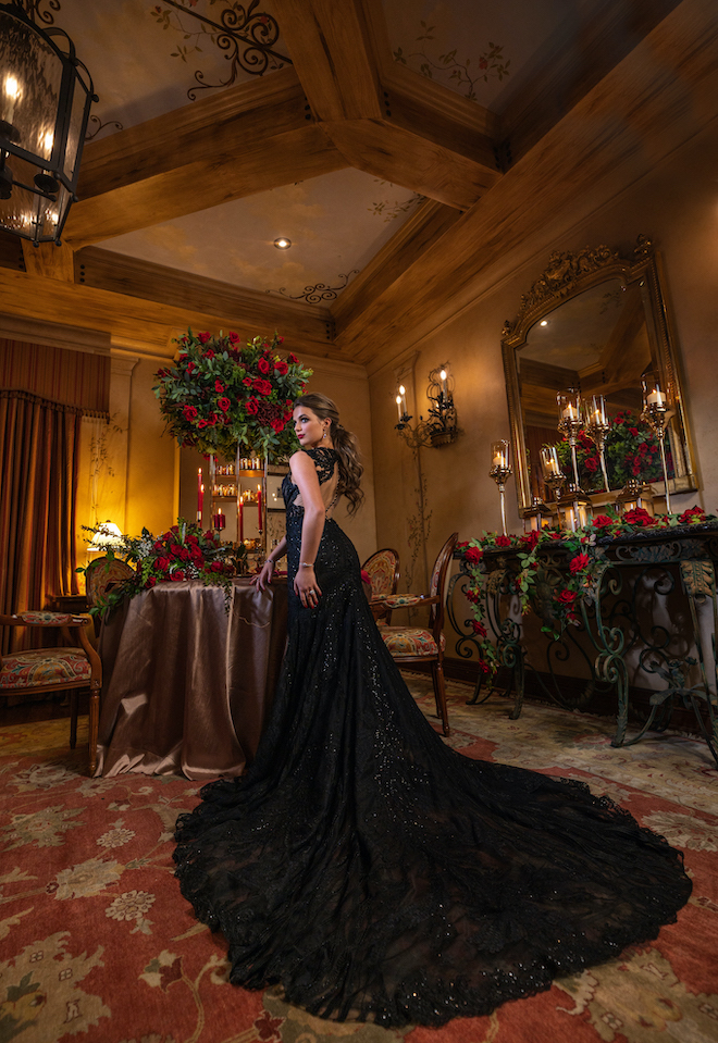 DC Stanley Photography, Hotel Granduca, Black wedding dress, white wedding dress