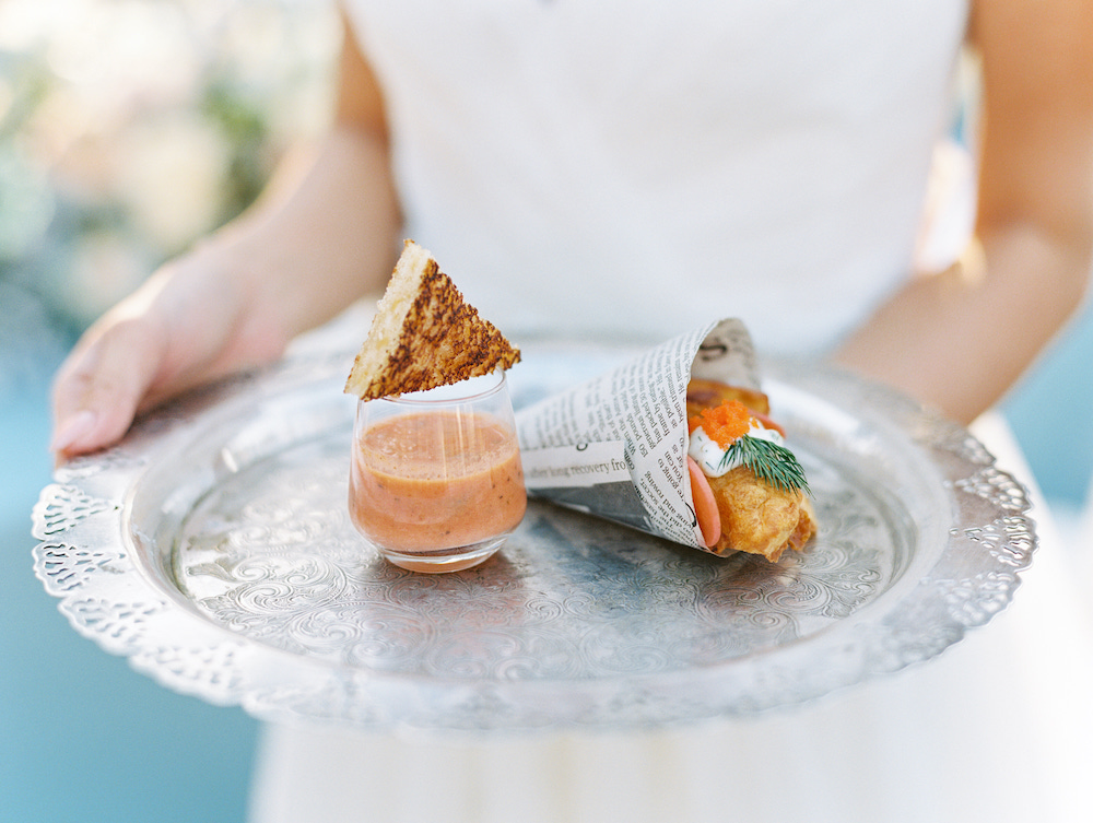 Tomato Basil Soup with grilled cheese and fish n chips. 