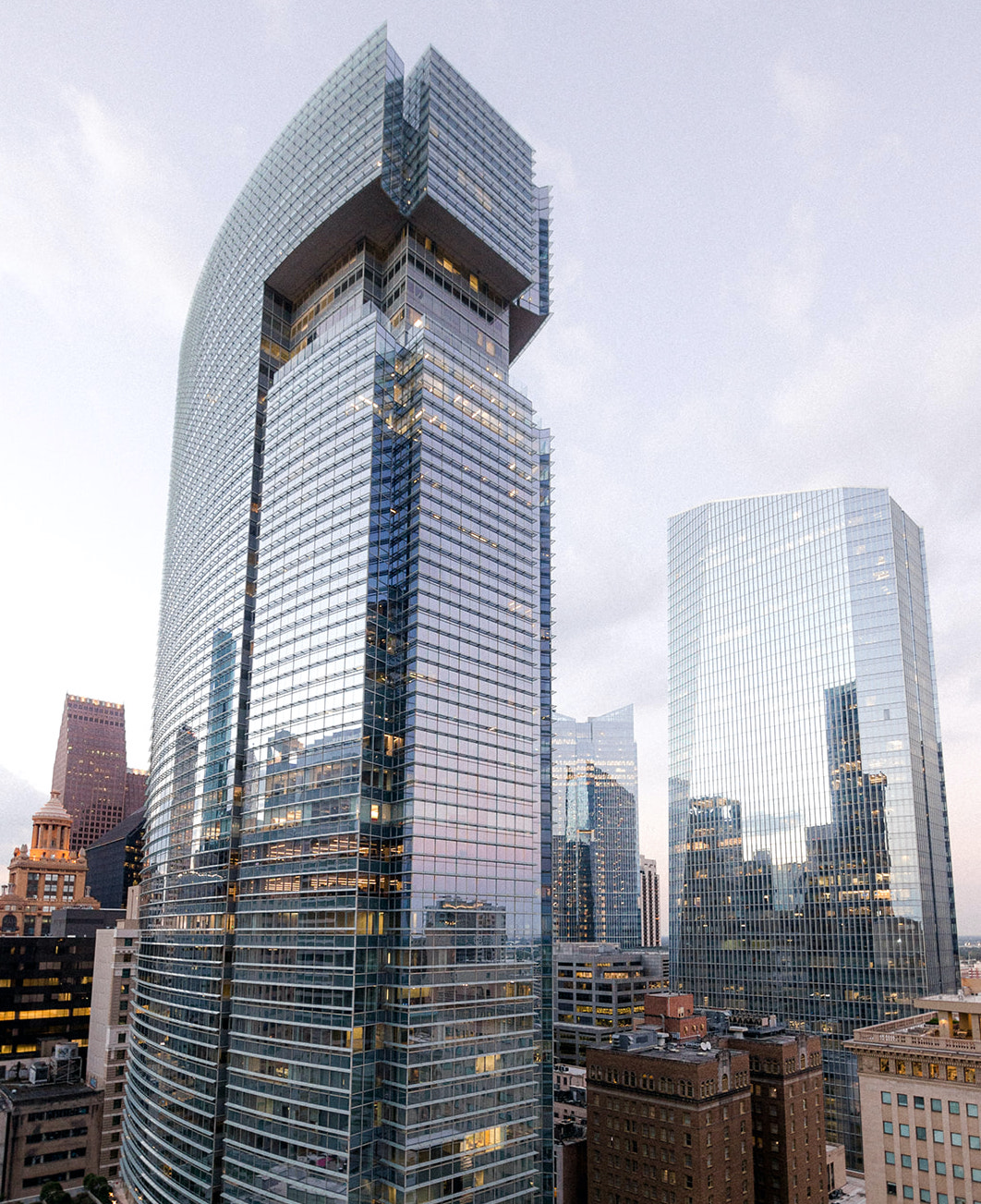 The view from the rooftop of the Le Meridien in downtown Houston.