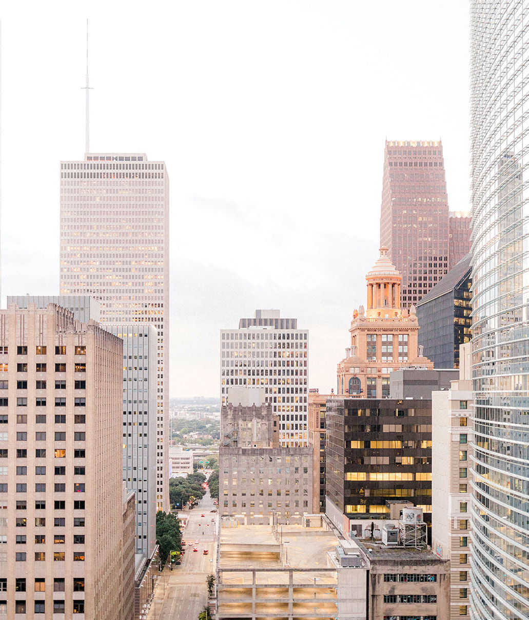 The view from the rooftop of the Le Meridien in Houston.