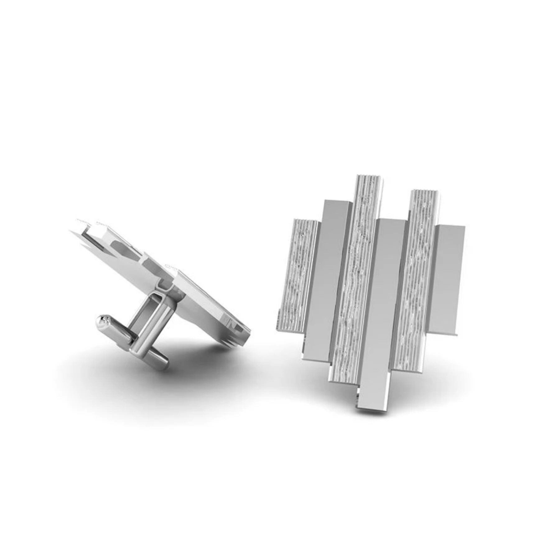 Silver cufflinks