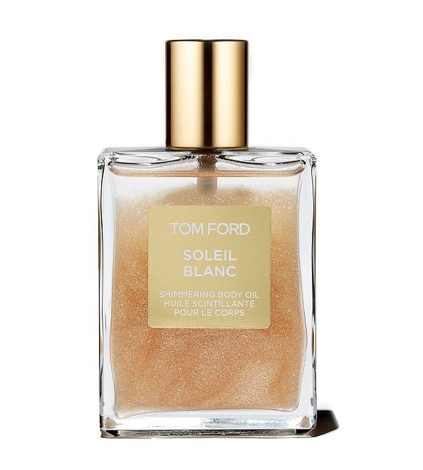 Tom Ford Soleil Blanc Shimmering body oil available at Sephora. Summer honeymoon must-haves