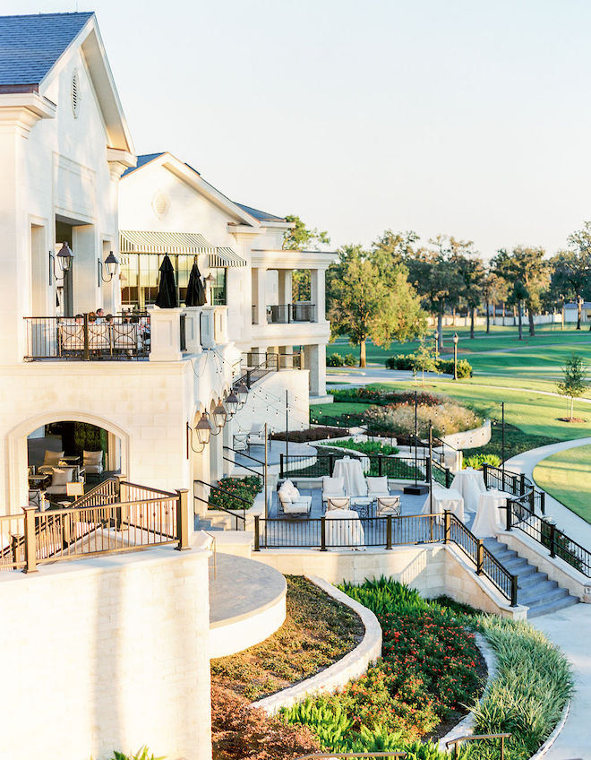 The reception venue for their Blush and Ivory Autumn Wedding.