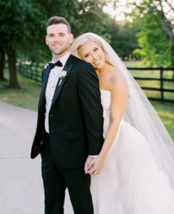 French Bulldog Rides Down The Aisle in Style at this Southern-Inspired Houston Wedding