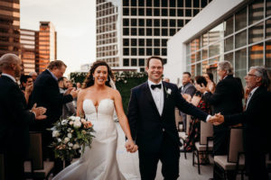 Rooftop Wedding Ceremony at the Westin Houston Medical Center