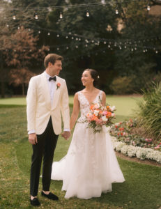 A Floral Adorned Chuppah and Twinkling Lights Created A Magical Ceremony For This Houston Couple