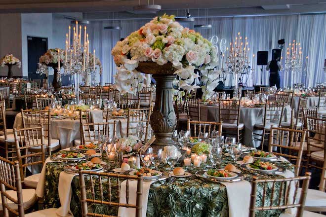 A wedding reception at Red Oak Ballroom, Houston CityCentre