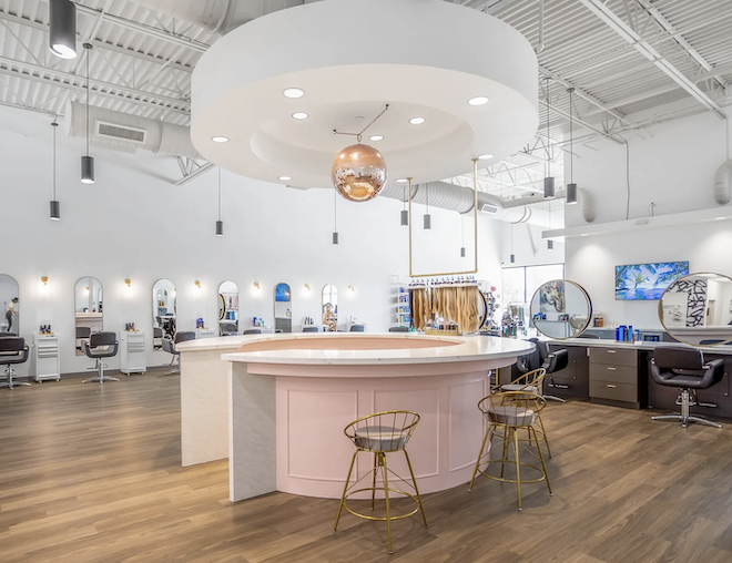 The interior of The Beauty Lounge Conroe location.