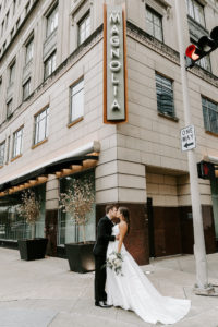 A City-Chic Ballroom Wedding at the Magnolia Hotel Houston