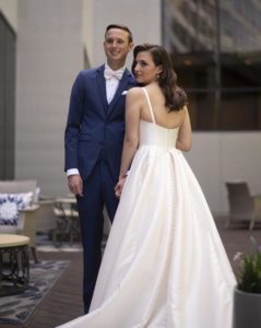 Pink & Navy Tones Set The Stage For This Houston Ballroom Wedding