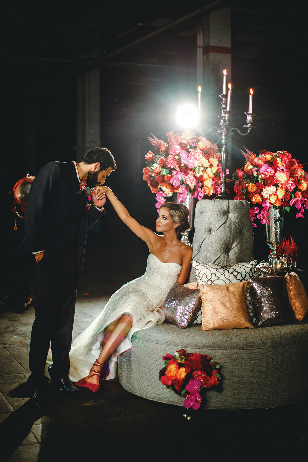 A styled shoot created for Weddings in Houston Magazine and Website - Kat Creech Events, Ama Photogr