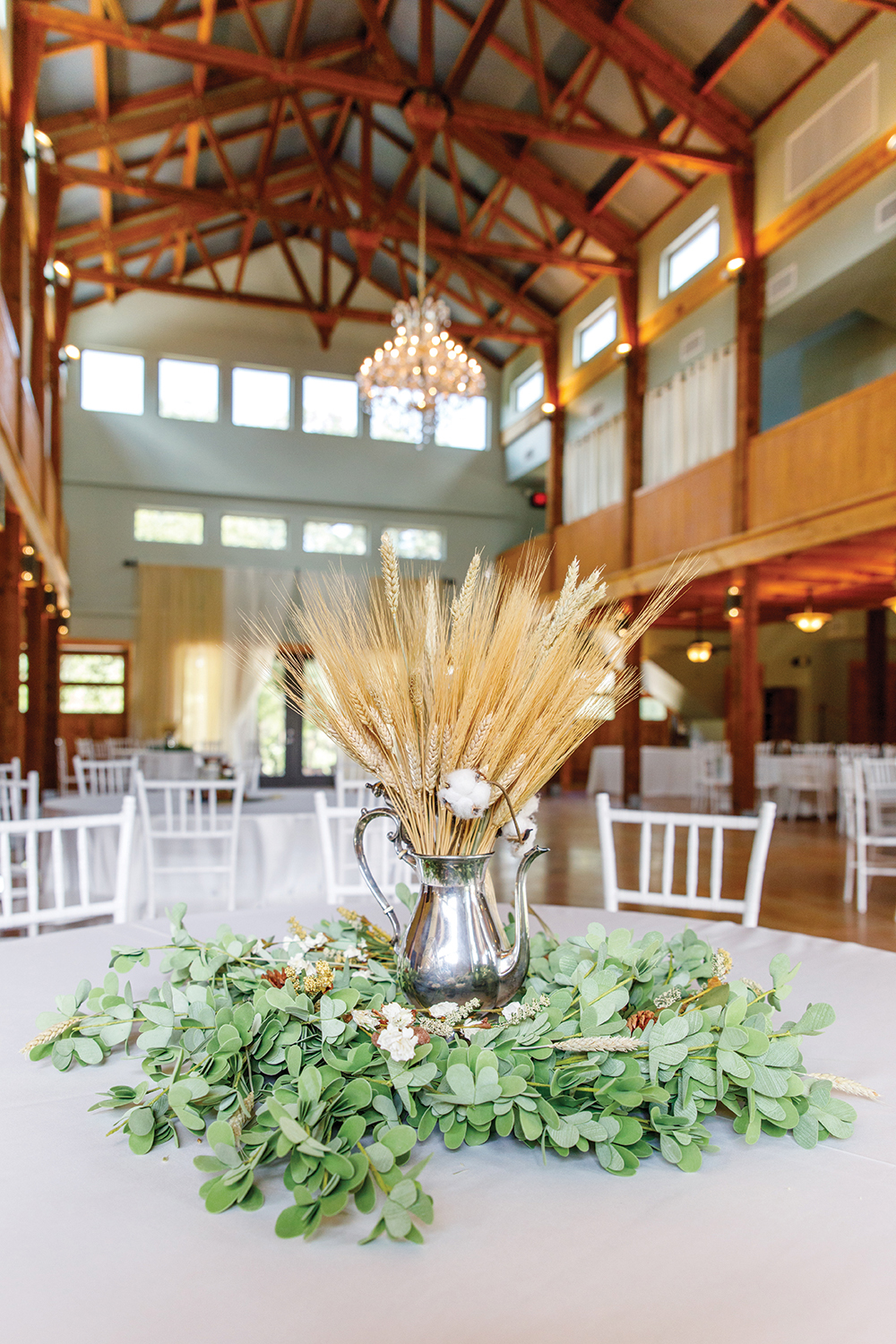 rustic reception centerpiece 