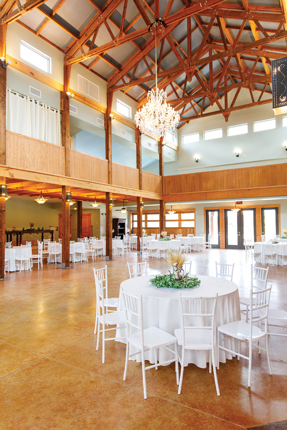 rustic wedding reception