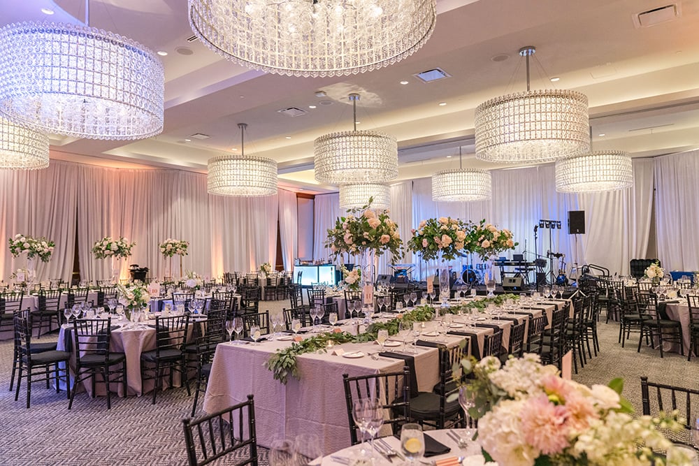 wedding reception decor - hotel zaza