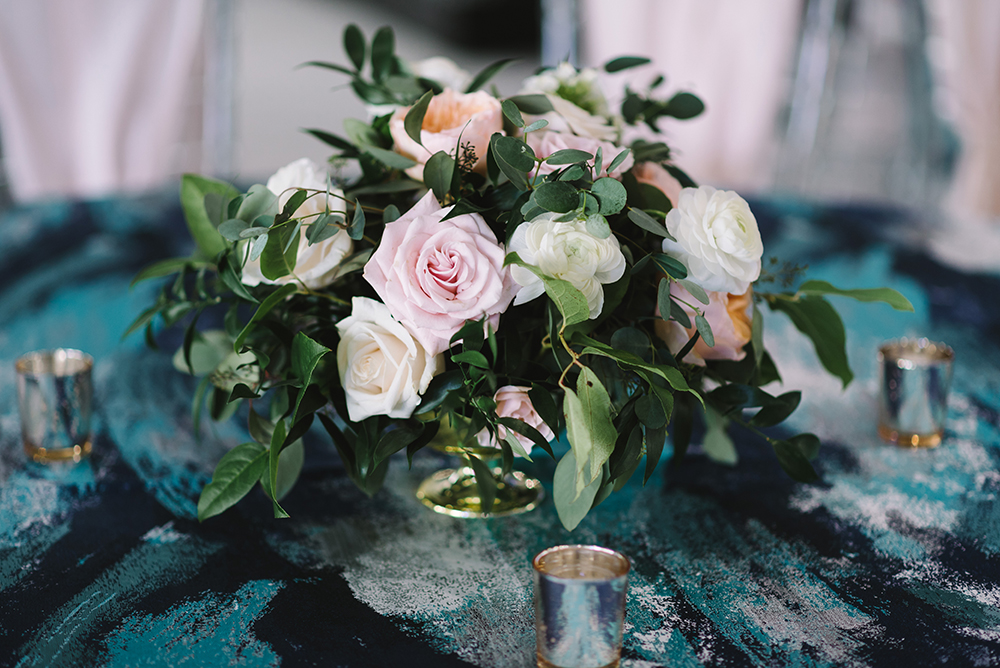 reception decor - floral centerpiece